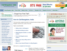 Tablet Screenshot of callingbangalore.com